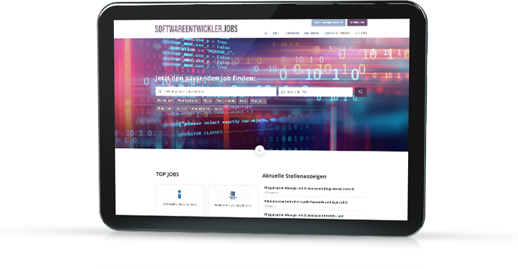Mediadaten SOFTWAREENTWICKLER.JOBS